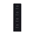 4 Drawer Vertical Letter File Cabinet in Black Y456177