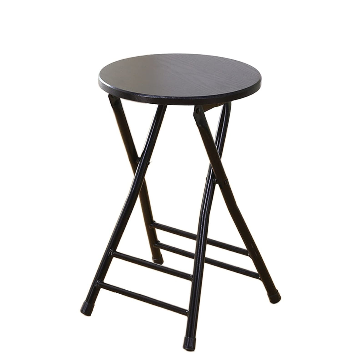 Folding Stool Round Wooden Board Q42283