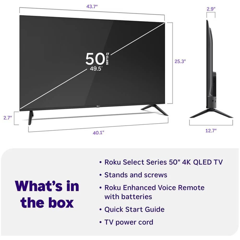 50" 4K QLED TV Y5669