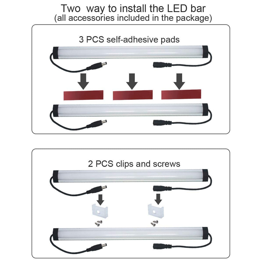 Under Cabinet LED Lighting Kit, 6 PCS 12 Inches Light Bars, Daylight White R49147