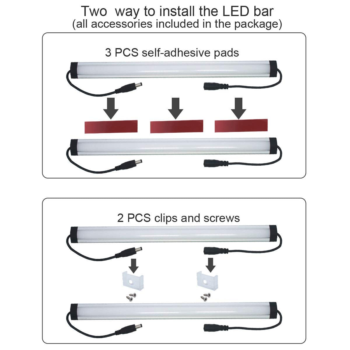 Under Cabinet LED Lighting Kit, 6 PCS 12 Inches Light Bars, Daylight White R49147