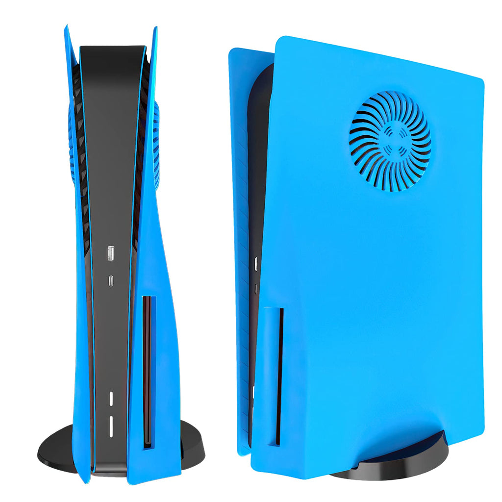 Face Plate Cover Shell with Cooling Vents for PS5 Disc Edition Console (Starlight Blue) B33246