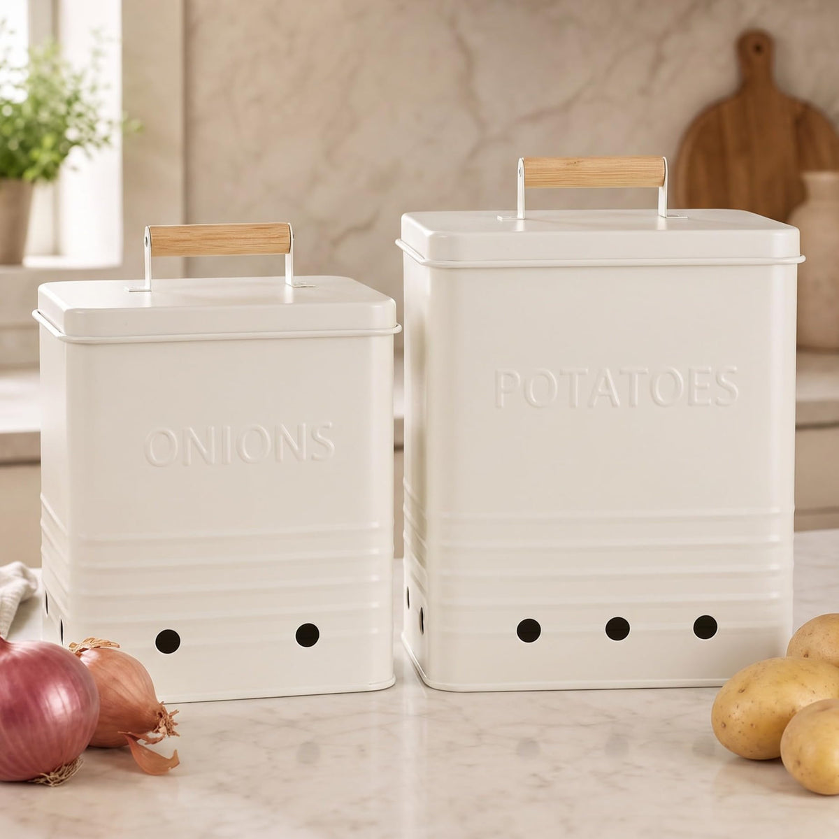 Potato and Onion Storage Container Set Y6360