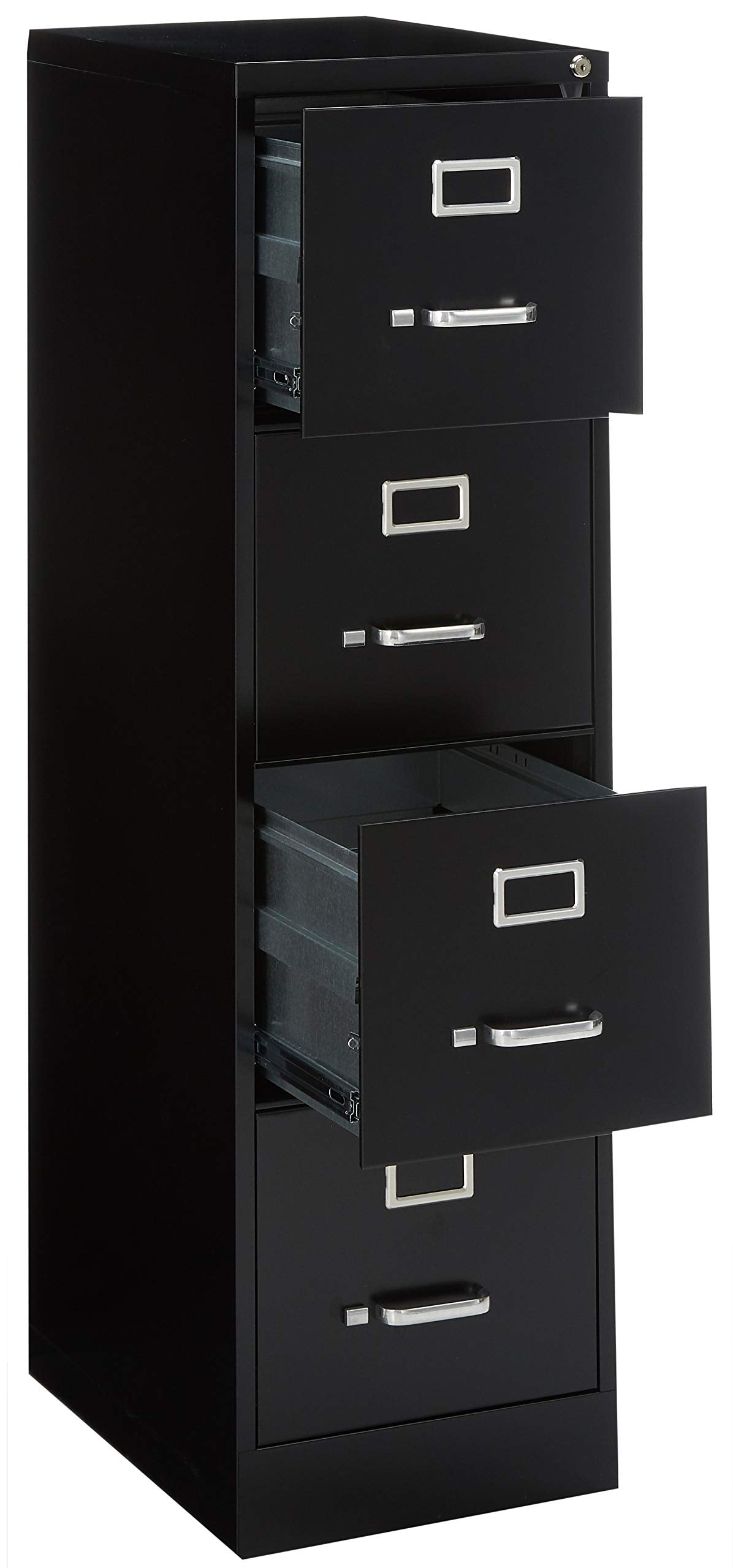 4 Drawer Vertical File Black X18702