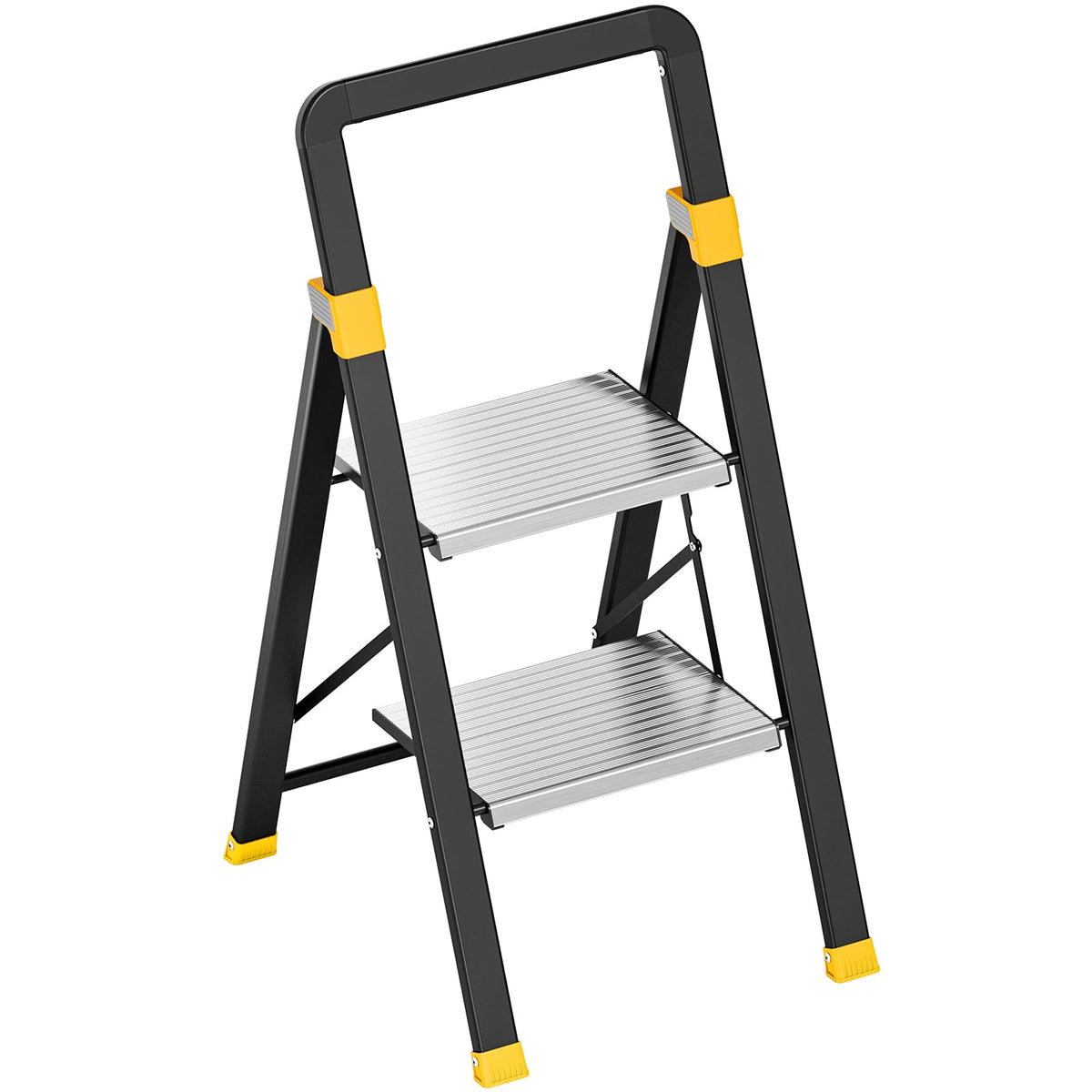 2 Step Ladder Lightweight Aluminum Folding Step Stool M3476