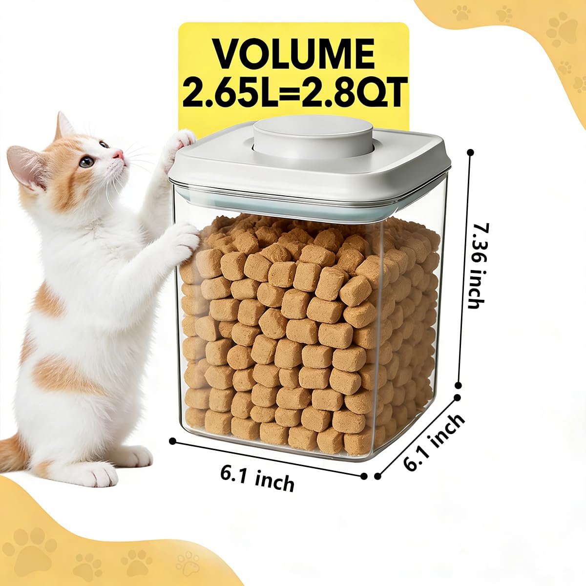 2 Pack Airtight Dog Food Storage Containers X907