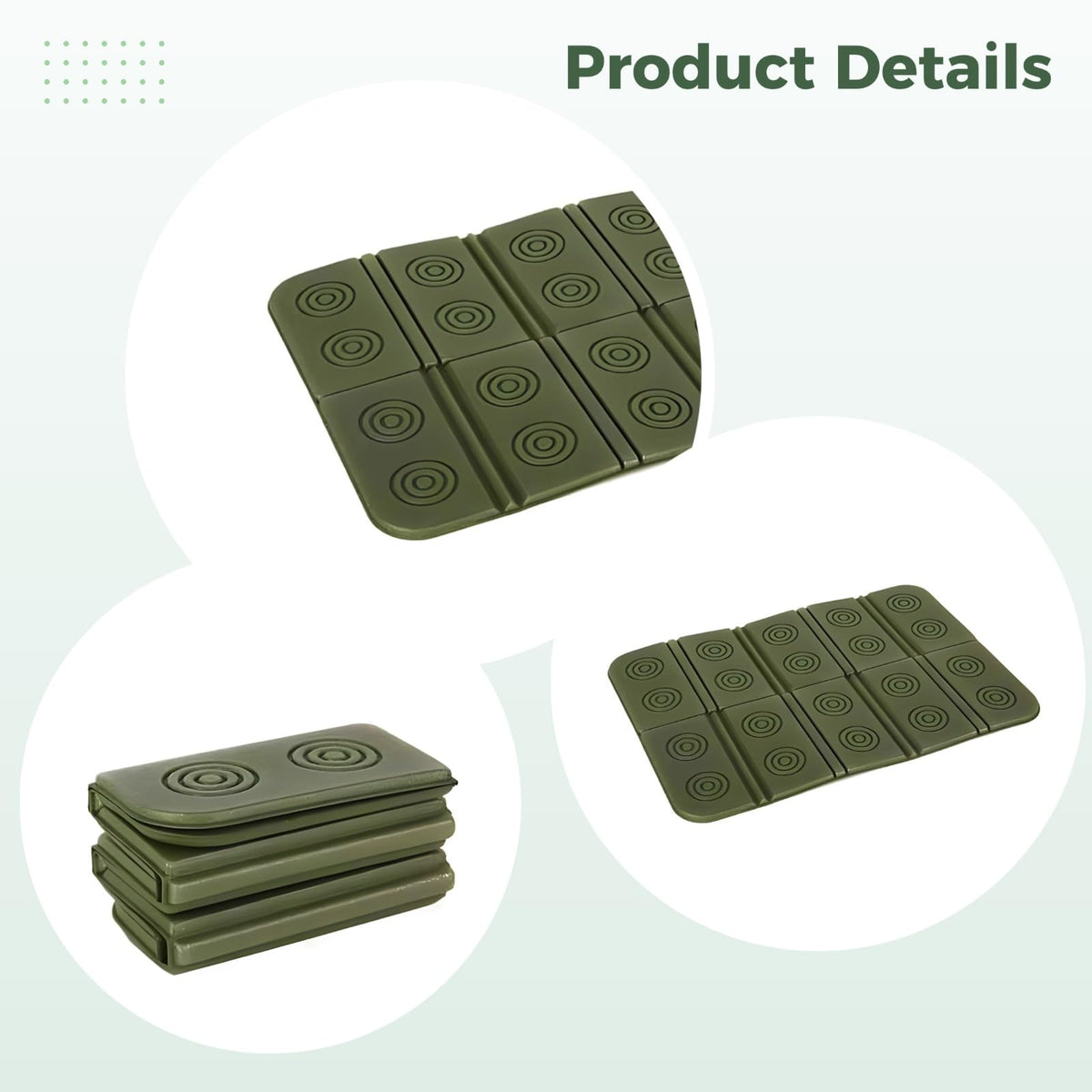 2 Pcs Folding Waterproof Foam Camping Mat Seat Cushion I317