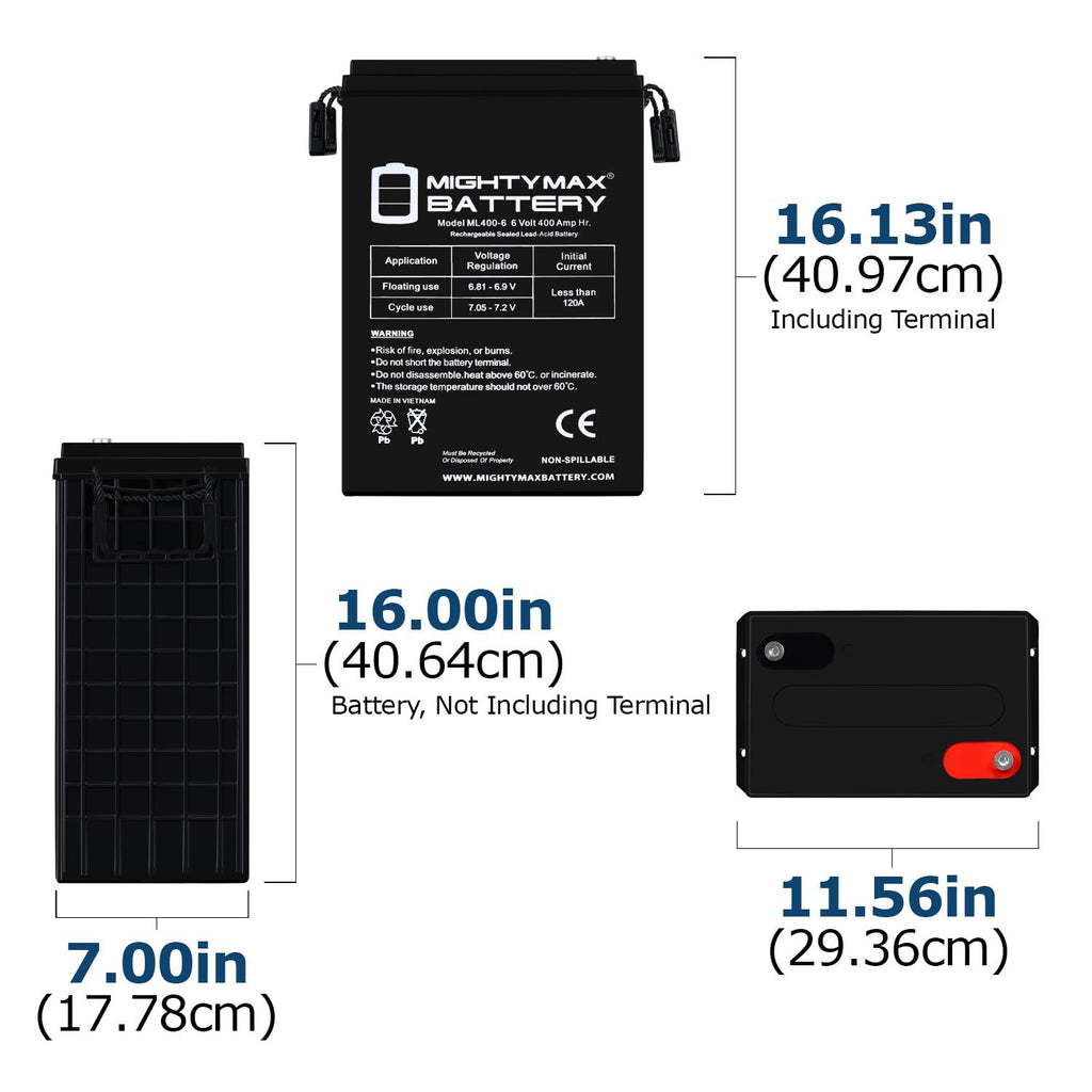 6V 400Ah AGM Deep Cycle Battery A752