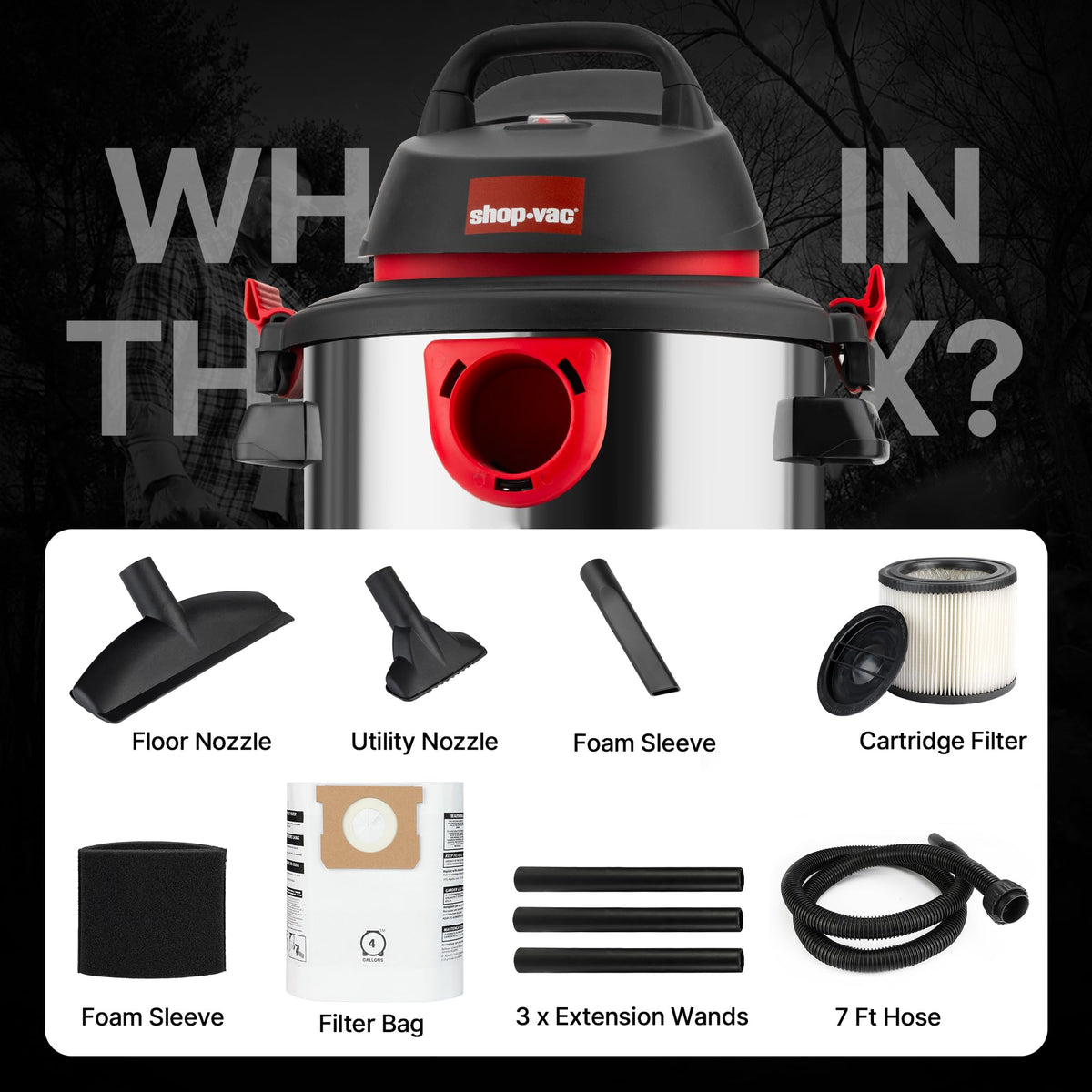 5 Gallon Wet/Dry Vacuum with Blower W6828