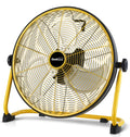 16" Portable Battery Operated Metal Floor Fan V527