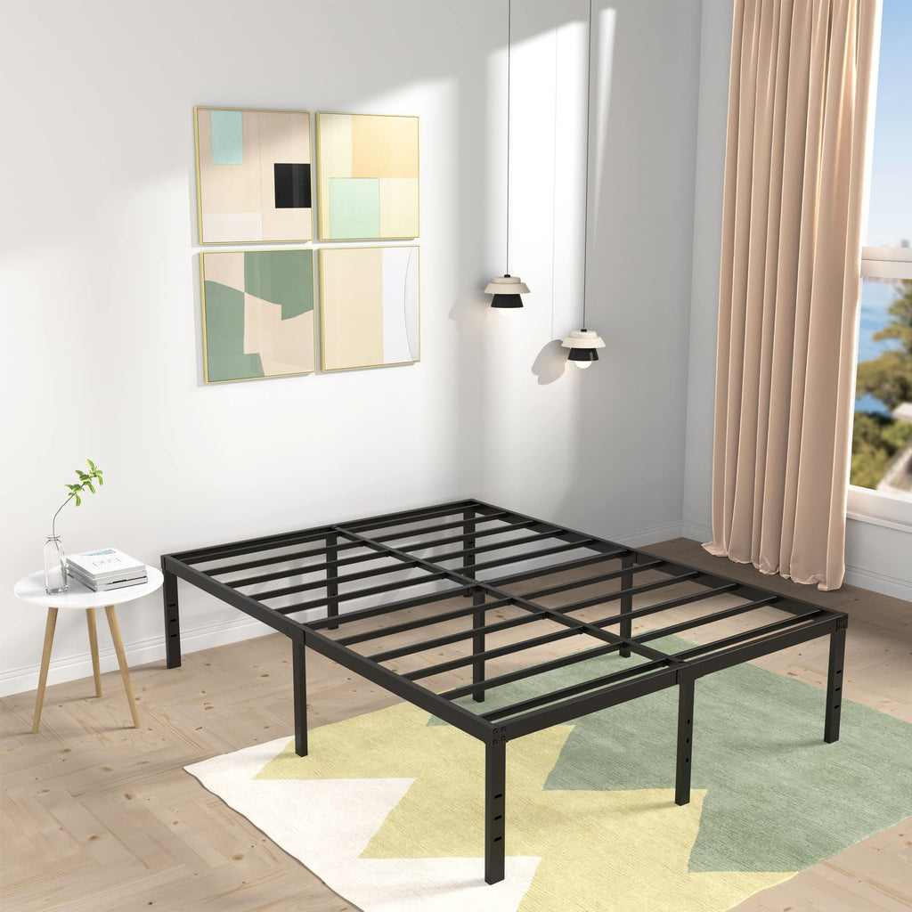 18 Inch High Queen Size Bed Frame with Storage A728018