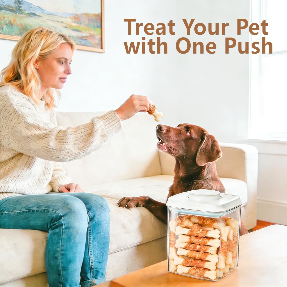 2 Pack Airtight Dog Food Storage Containers X907