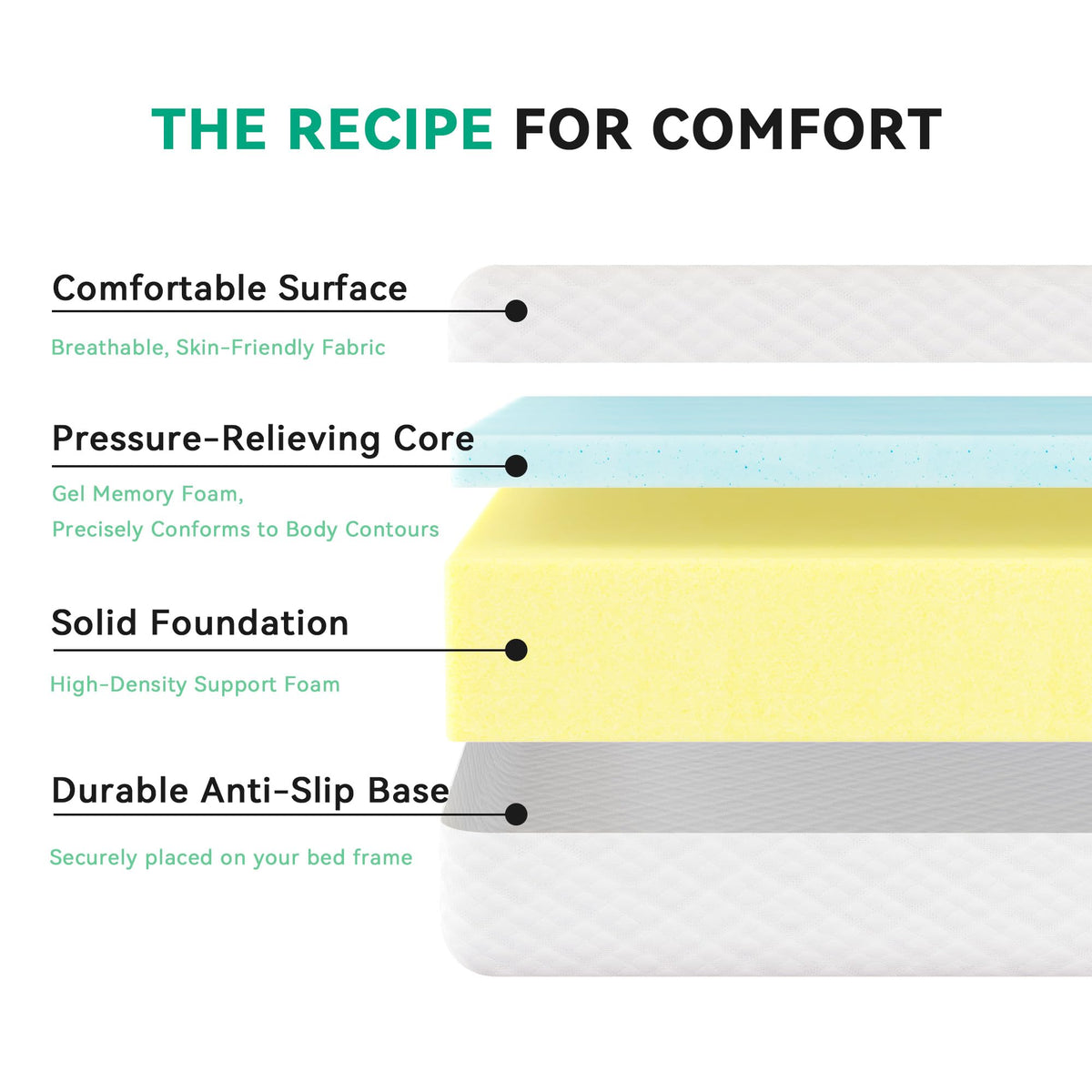 6 Inch Twin Memory Foam Mattress K63613