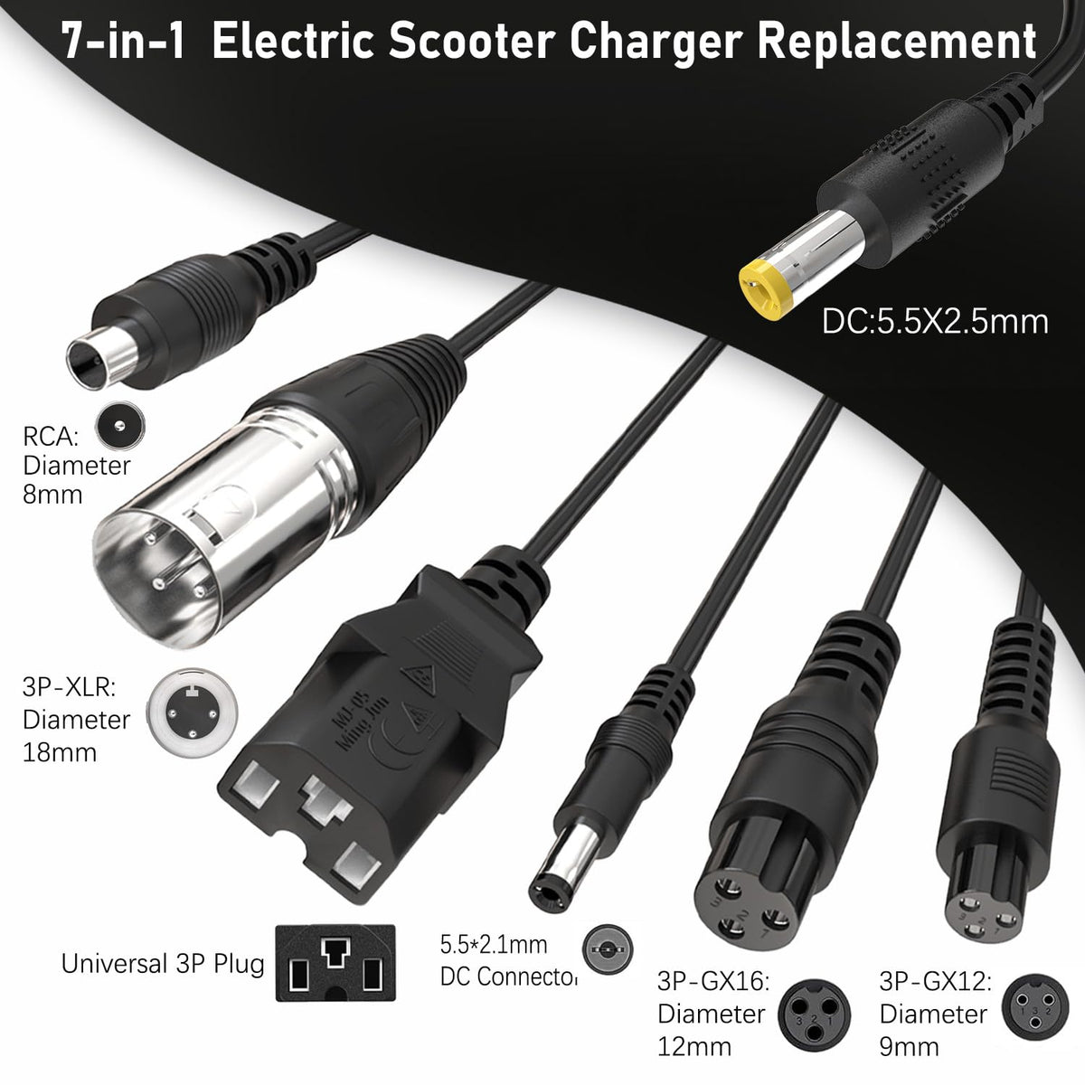 54.6V 2A Electric Bike & Scooter Charger J82641