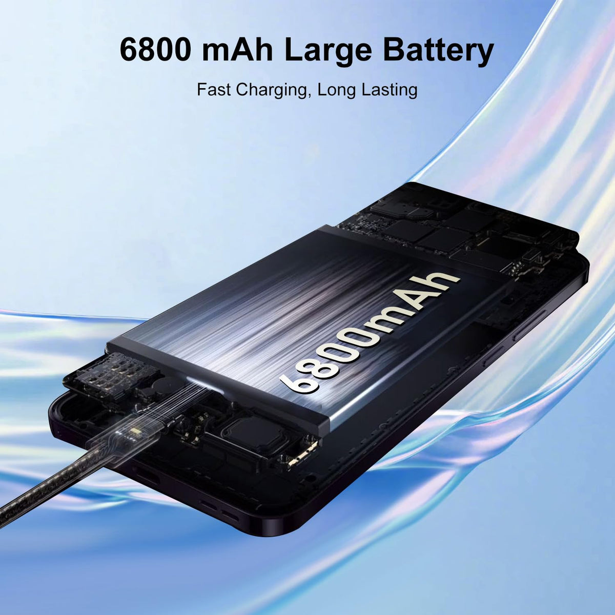 5G Dual SIM Unlocked Smartphone 8GB+256GB Black T220104