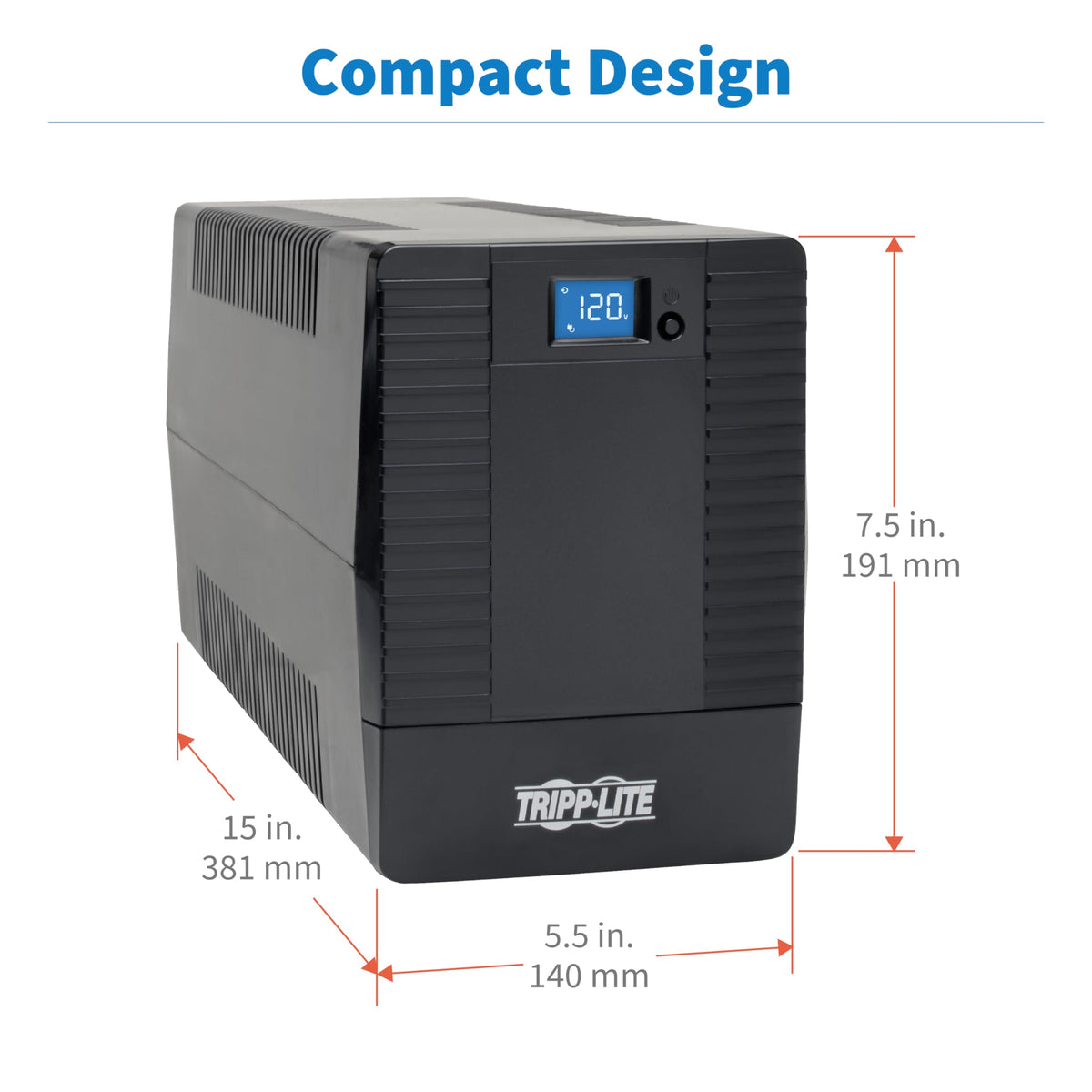 1500VA UPS 900W 8 Outlets O3867