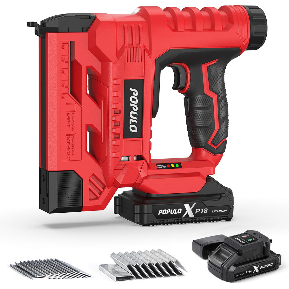18 Gauge 2 In 1 Cordless Brad Nailer Stapler R9044