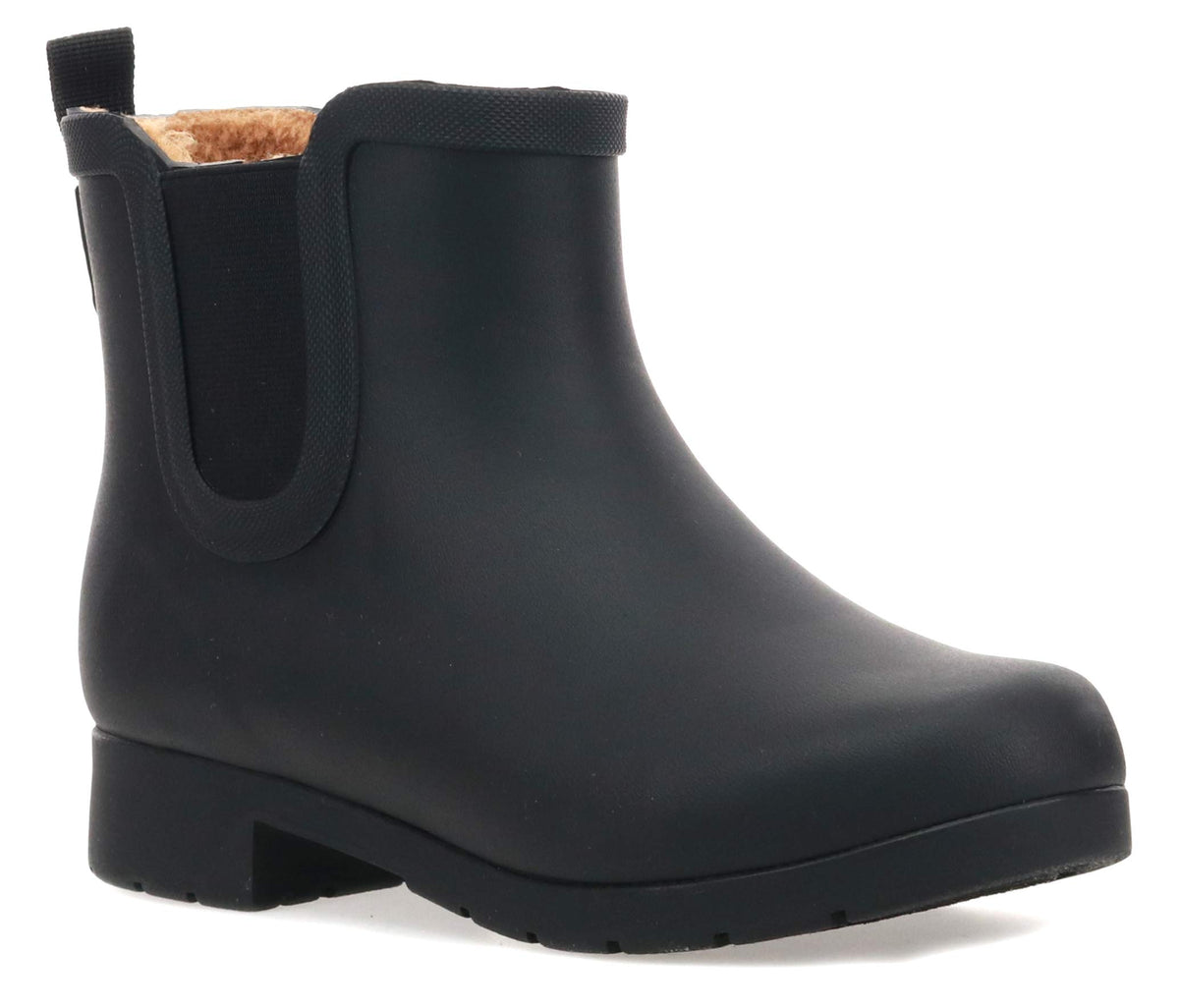 Waterproof Faux Fur Chelsea Rain Boot O996451