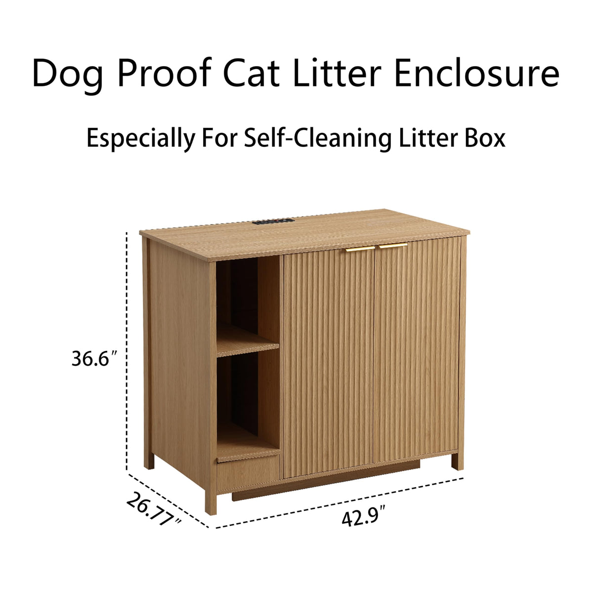 Extra Large Litter Box Cabinet D89001