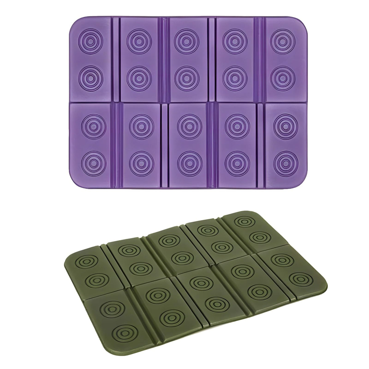 2 Pcs Folding Waterproof Foam Camping Mat Seat Cushion I317