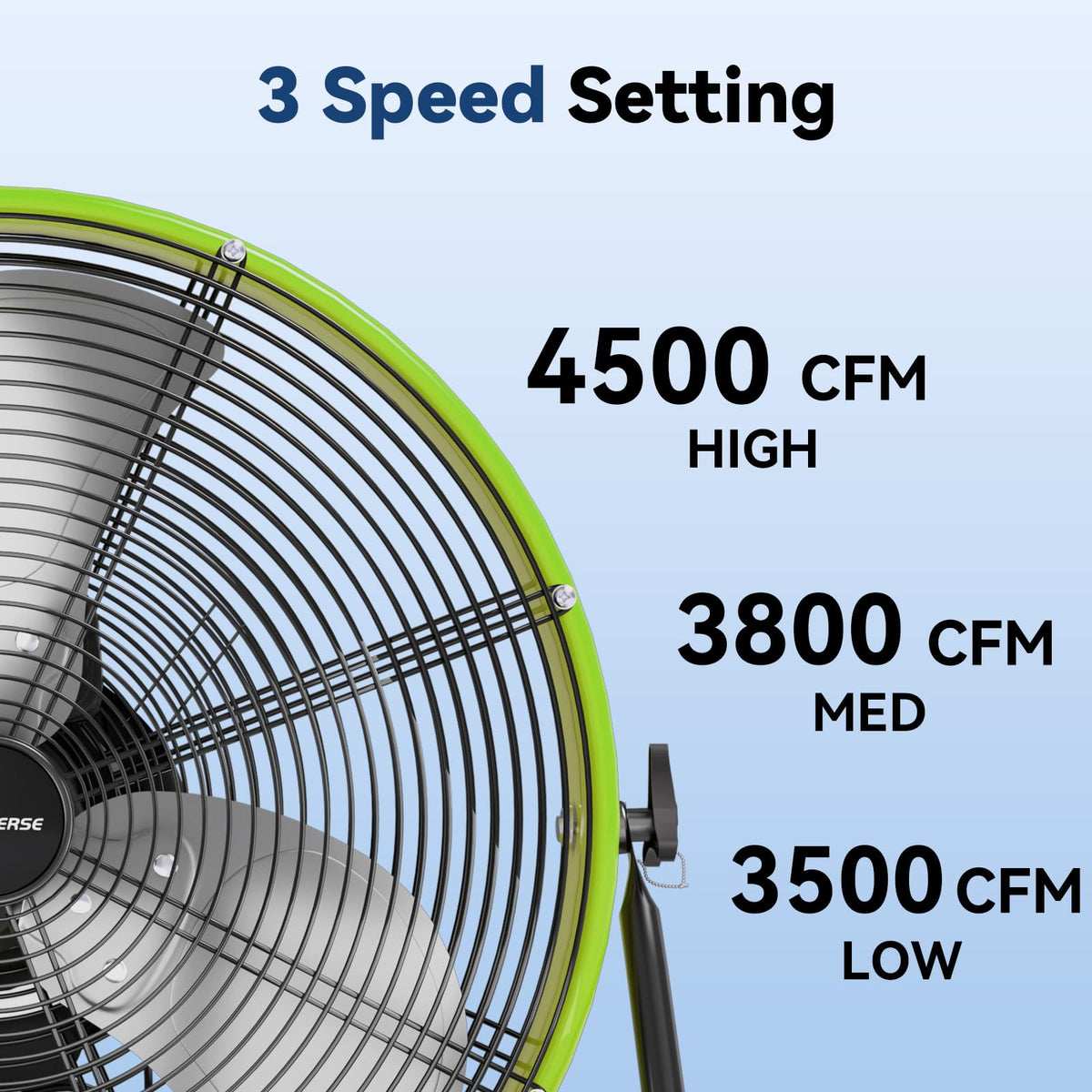 20 In 3 Speed High Velocity Floor Fan F541