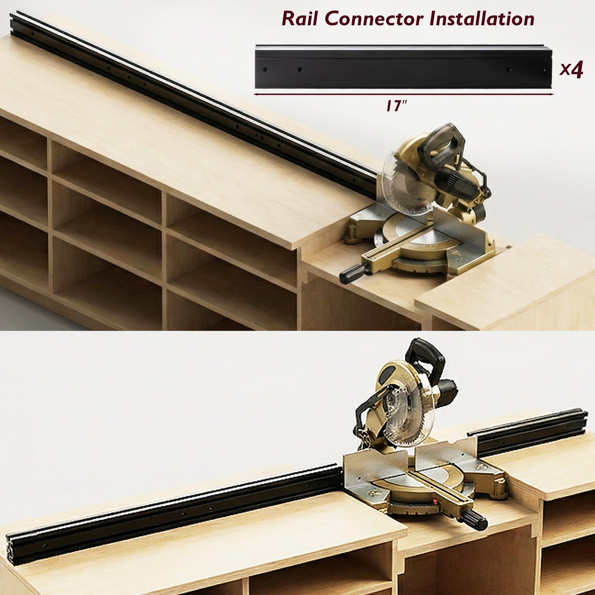Miter Saw Fence System with Flip Stop B3513