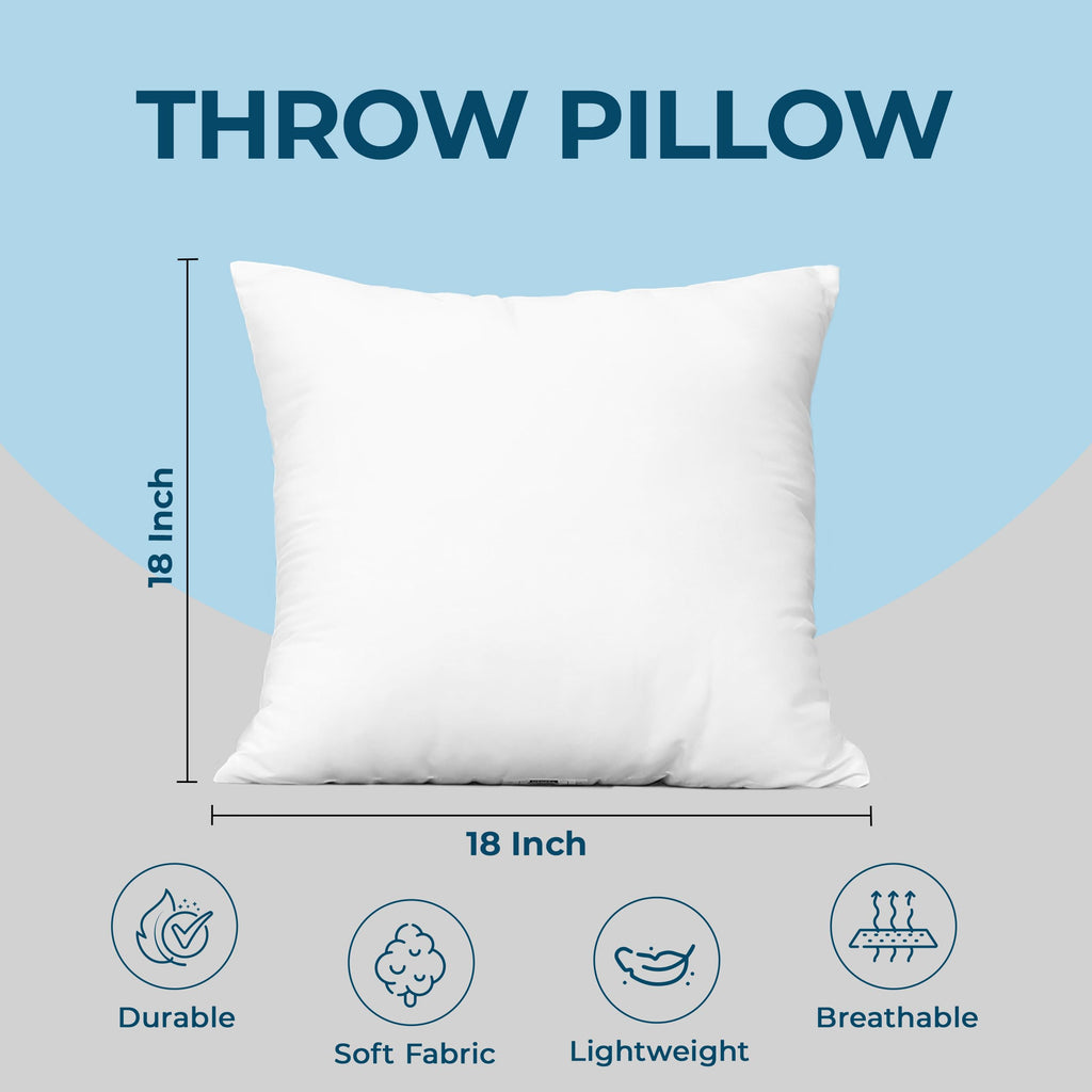 18x18 Decorative Pillow Inserts Set of 4 O502