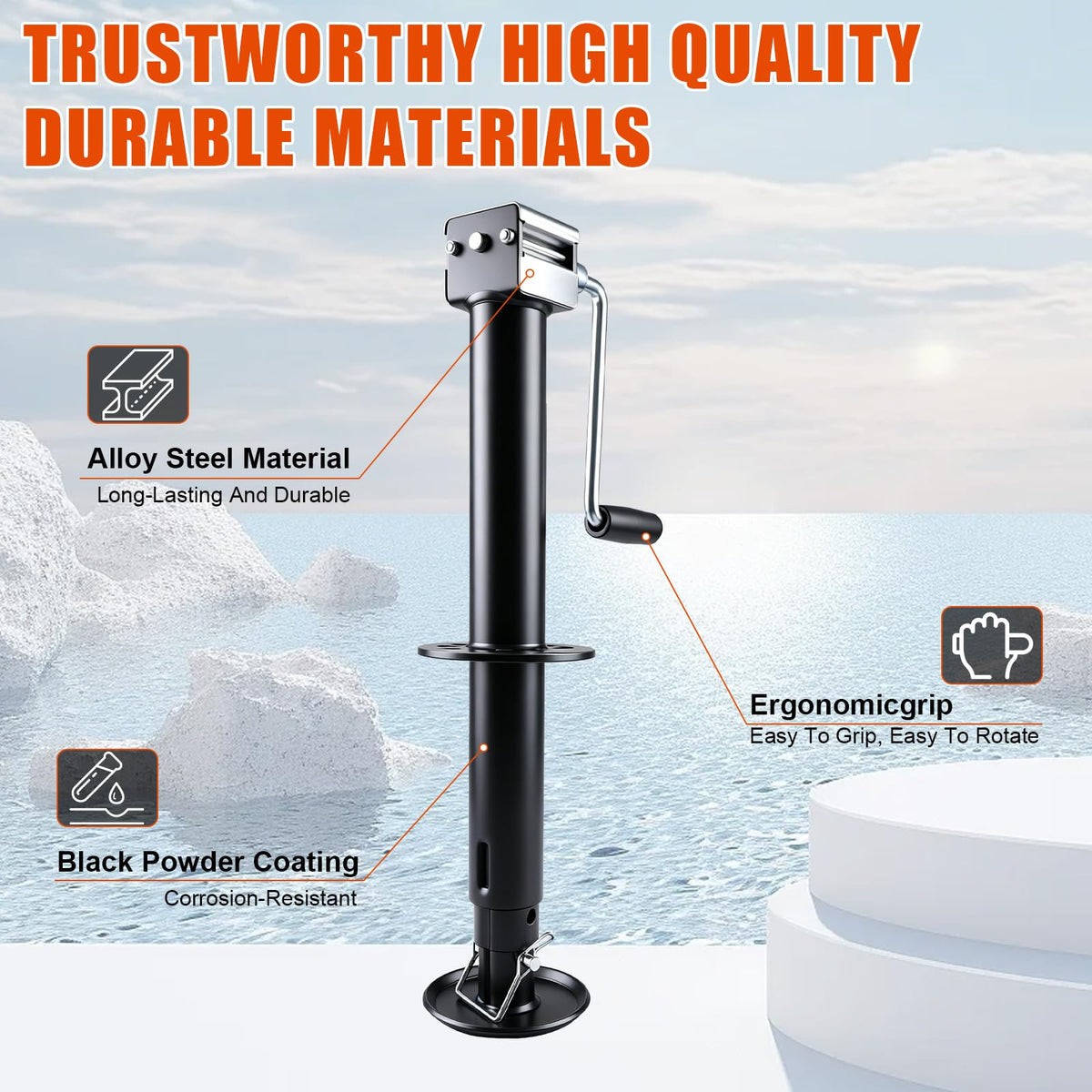 23" Lift Drop Leg Trailer Jack Z3205