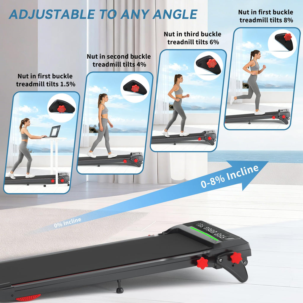 Foldable Treadmill with Incline and Handle Bar M421