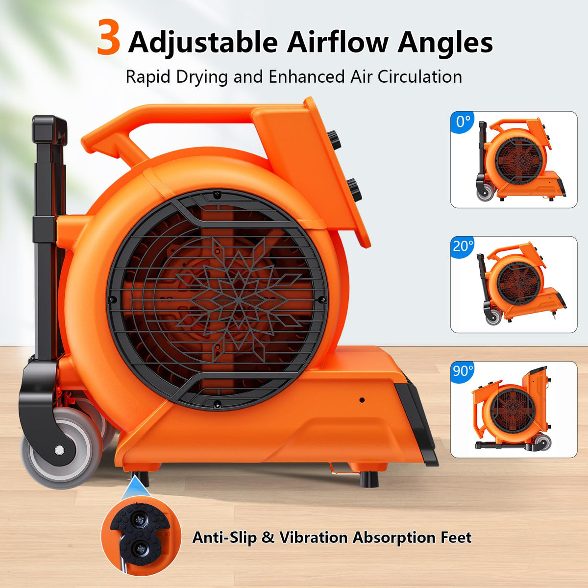 1 HP 4000 CFM Portable Air Mover Z1665