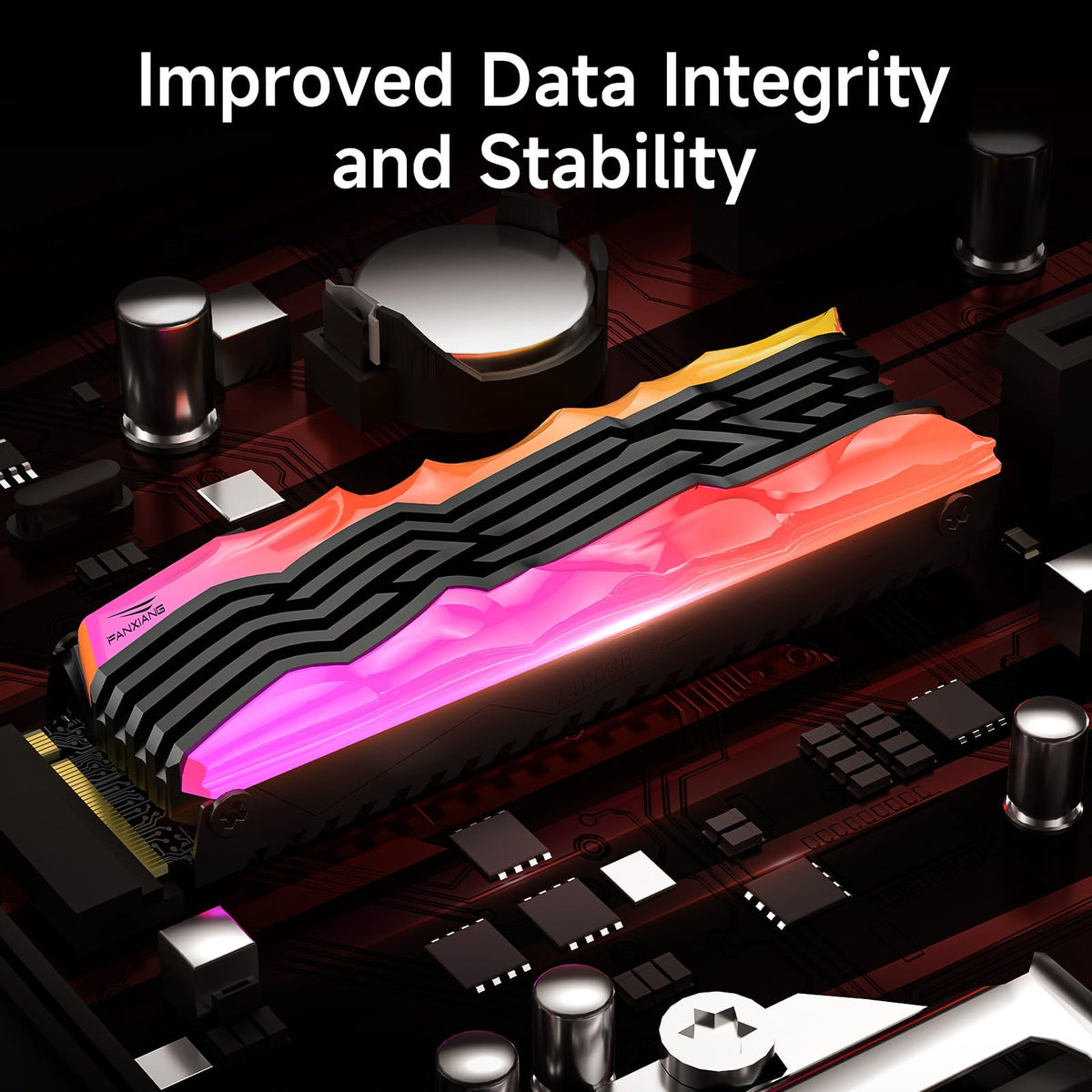 2TB NVMe M.2 SSD PCIe 4.0 Internal Solid State Drive with RGB Heatsink I9148