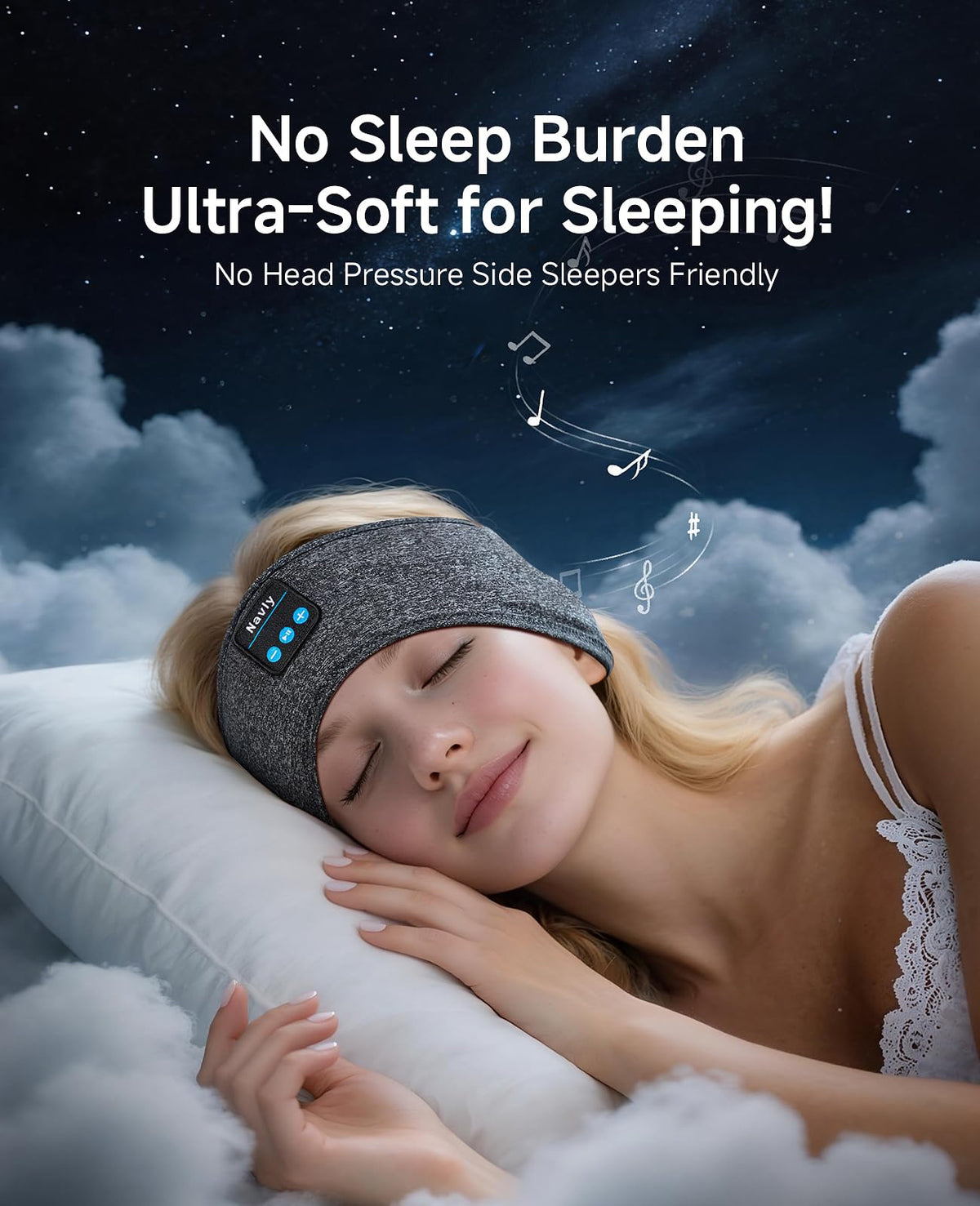 Bluetooth 5.4 Wireless Sleep Mask Headphones J247832