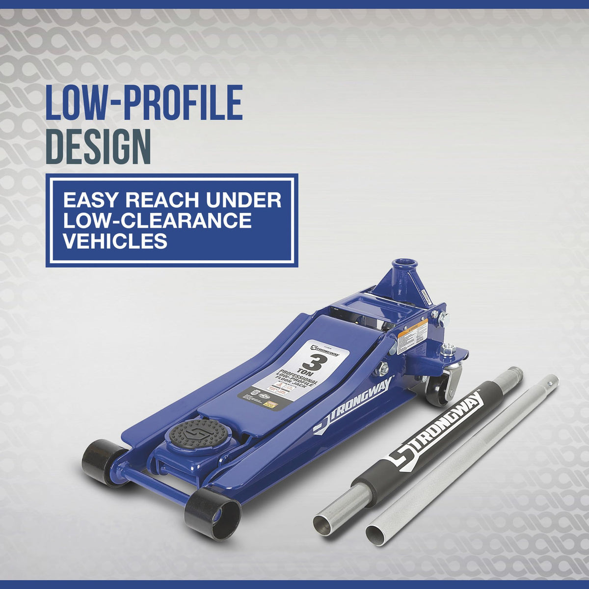 3-Ton Capacity Low-Profile Service Floor Jack Y4036
