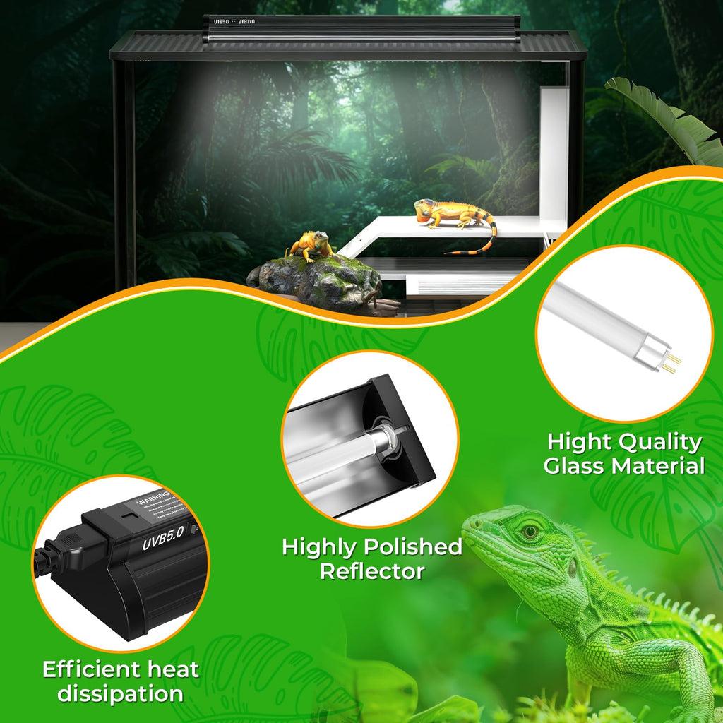 22'' 24W T5 UVB Reptile Light Combo Kit I675100