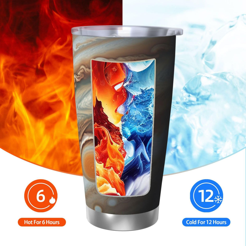 20 Oz Stainless Steel Vacuum Insulated Tumbler with Lid and Straw I825