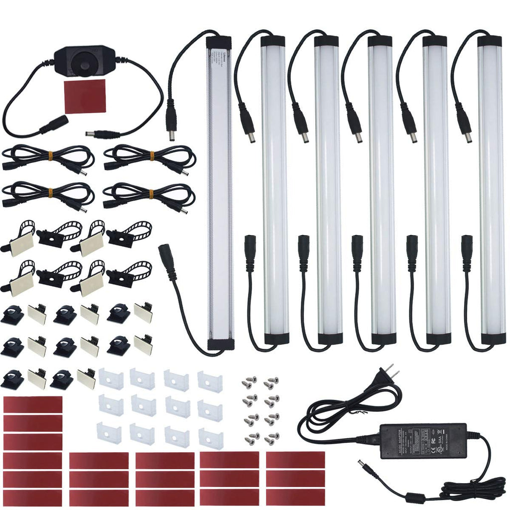 Under Cabinet LED Lighting Kit, 6 PCS 12 Inches Light Bars, Daylight White R49147