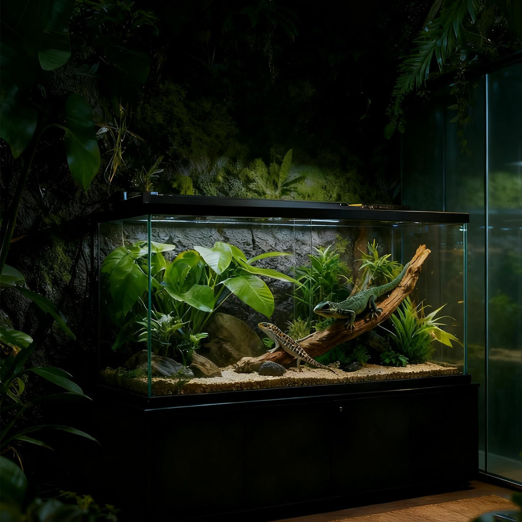 15W T5 HO UVB Terrarium Hood with Detachable Curved Reflector Q844