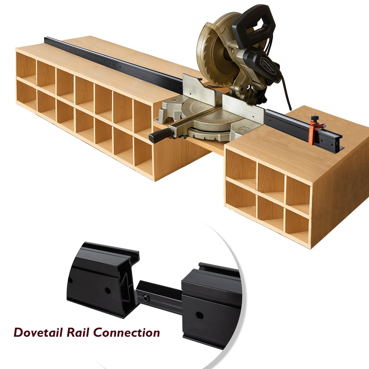 Miter Saw Fence System with Flip Stop B3513