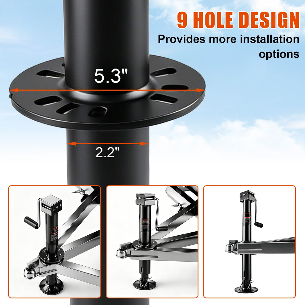 23" Lift Drop Leg Trailer Jack Z3205