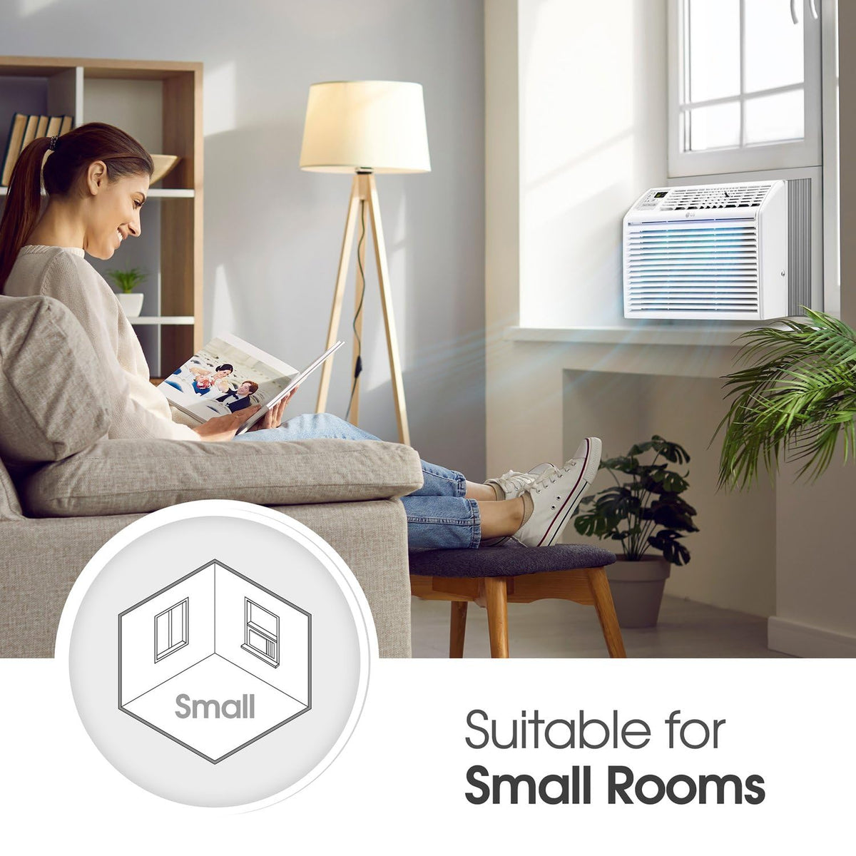 6,000 BTU White Window Air Conditioner I520552