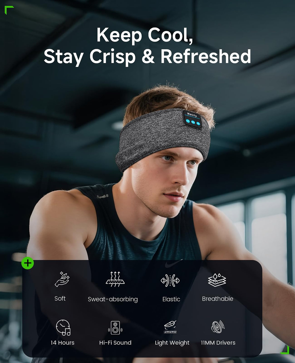 Bluetooth 5.4 Wireless Sleep Mask Headphones J247832