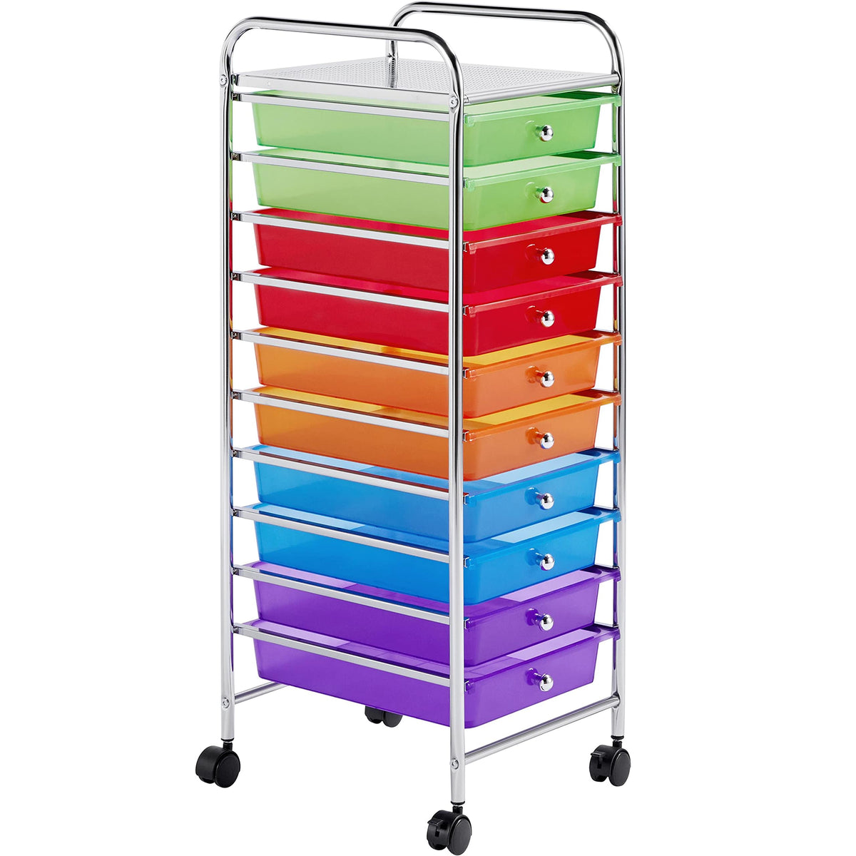 10 Drawer Rolling Storage Cart with Wheels I96810