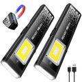 Flat EDC Rechargeable Flashlight with Magnetic Base & Clip H663