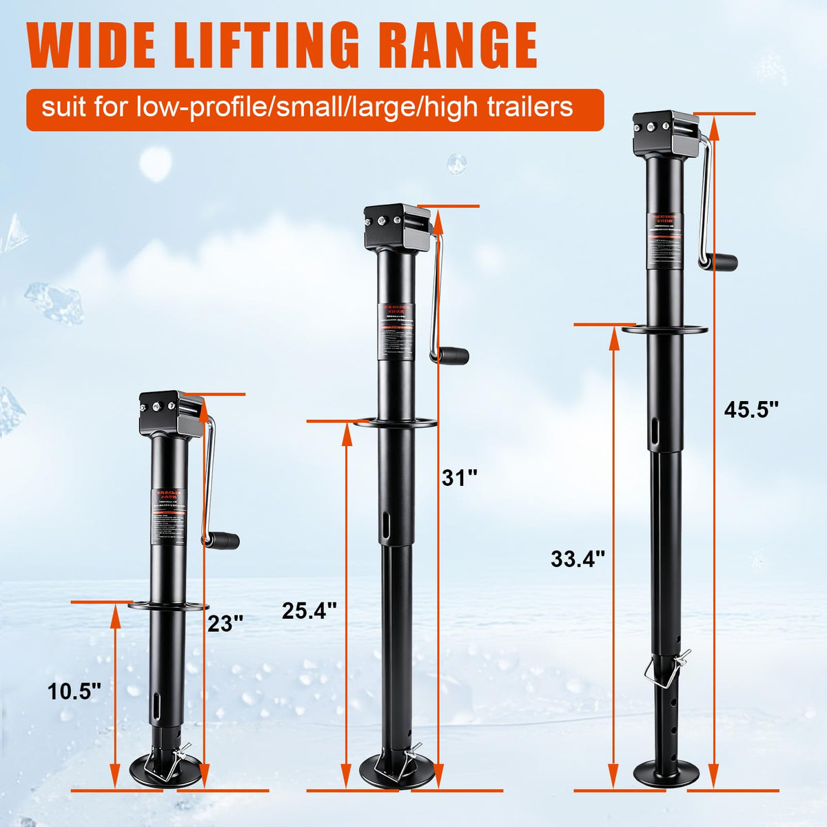 23" Lift Drop Leg Trailer Jack Z3205