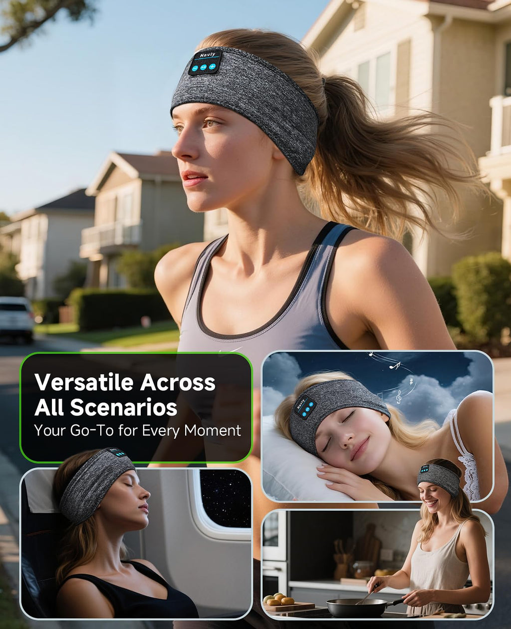 Bluetooth 5.4 Wireless Sleep Mask Headphones J247832