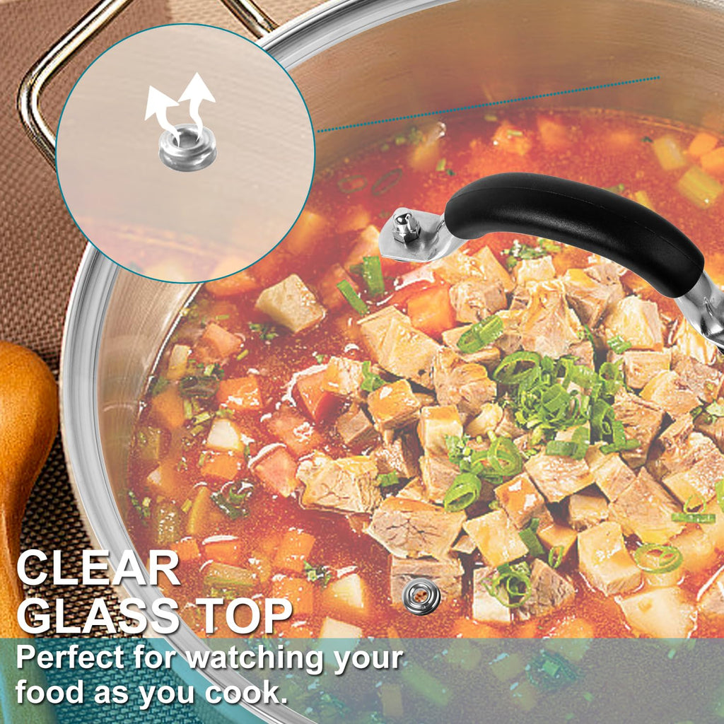 10.25 Inch Tempered Glass Lid with Steam Vent N3647