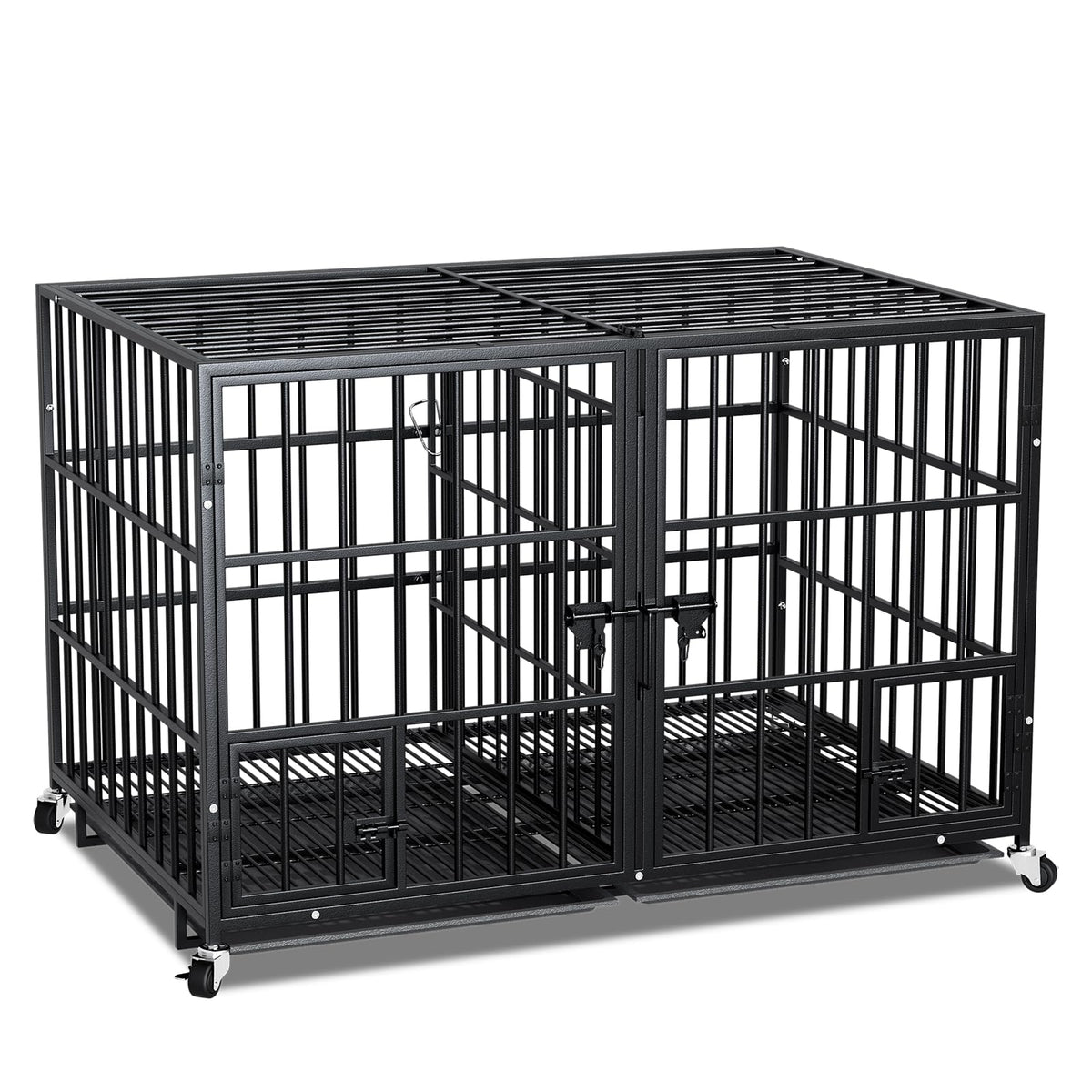 42 Inch Heavy Duty Metal Dog Crate with Divider M630675