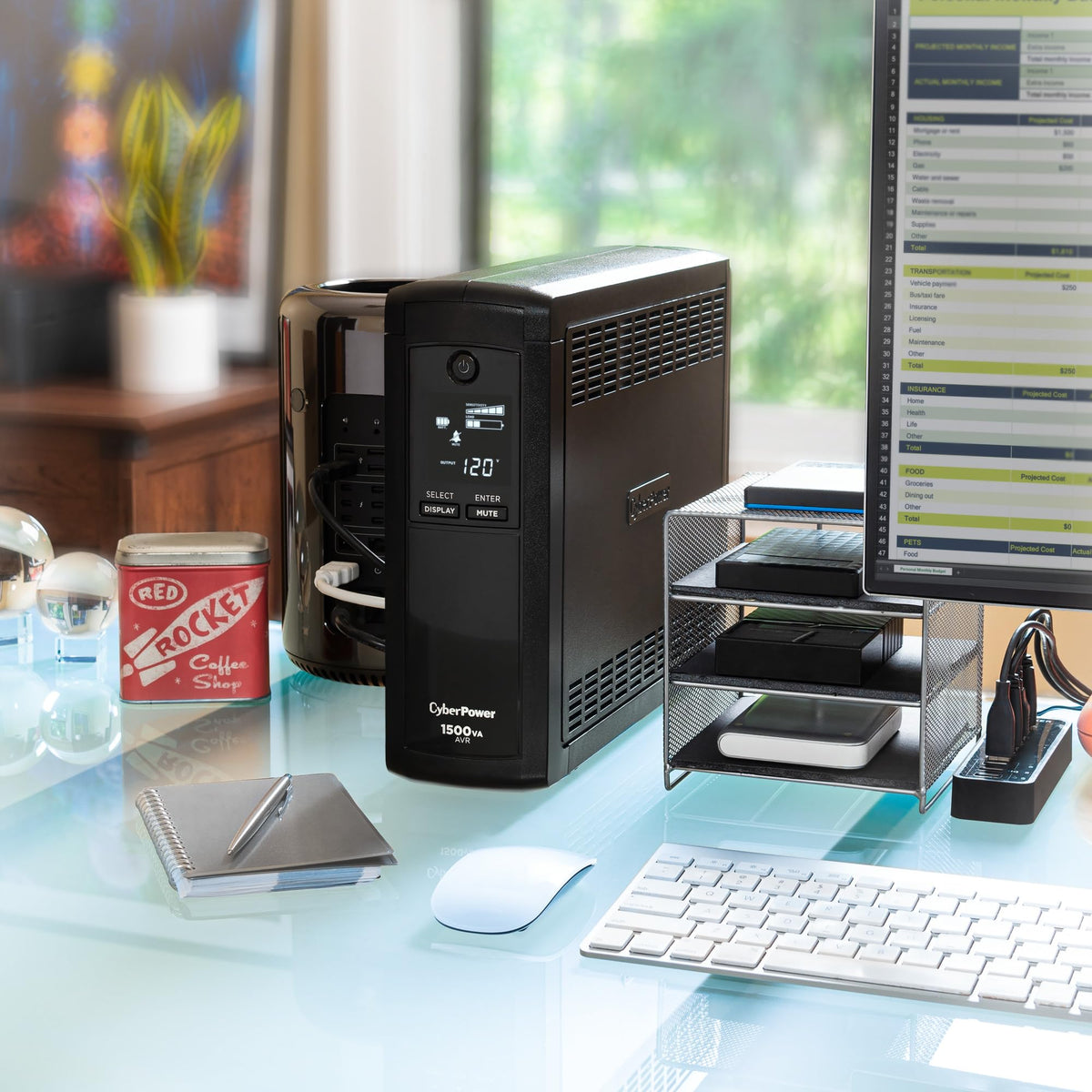 1500VA LCD UPS Battery Backup F5894