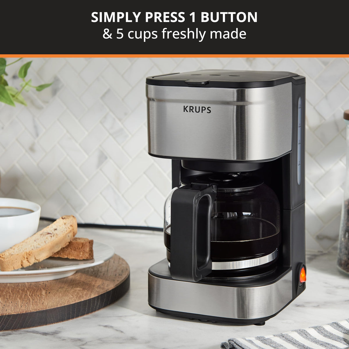 5 Cup Stainless Steel Coffee Maker B254618