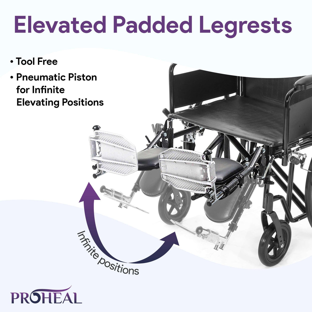 24" Heavy Duty Bariatric Wheelchair B1403